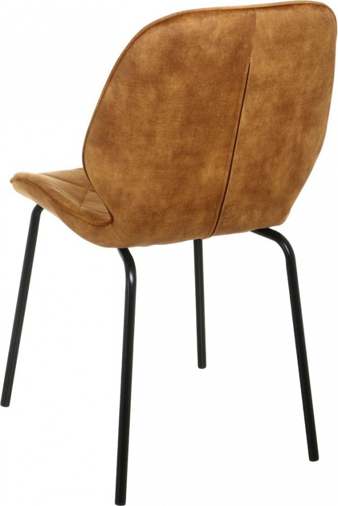 Стул Layne 45х55х82 см бархат UF912-02B терракотовый / черный