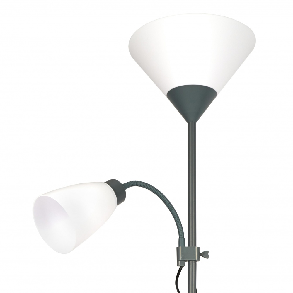 Торшер Berger 1050-FL-2 Grey 40 Вт Е27 серый 1050-FL-2 Grey