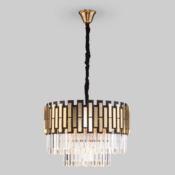 Люстра подвесная Strotskis Deseo Wi-Fi 8x60 Вт E14 черный/золото 337/8 