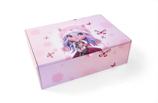 Сундучок Butterfly Girl Kitten 178x258x74 мм CooverBox