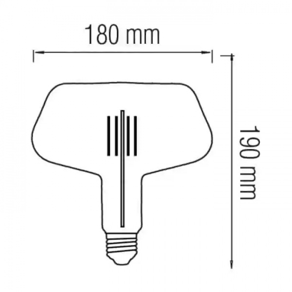 Лампа светодиодная HOROZ ELECTRIC 8 Вт E27 2200 К 220 В прозрачная 001-050-0008-010 