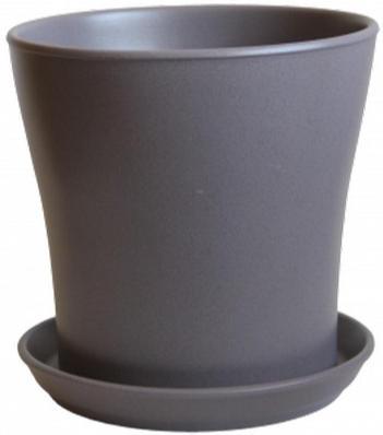 Вазон керамічний Оріана-Запоріжкераміка Вуаль №2 крошка круглий 2,3 л аметист (071-0-062) 