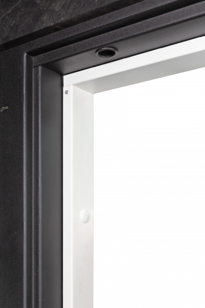 Дверь входная Булат Термо FORTEZZA (Квадро) 536 mamba morion / белый супермат 2050x950 мм правая