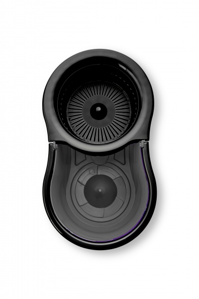 Комплект швабра и ведро с автоматическим отжимом для пола Eco Fabric серый 25 см 