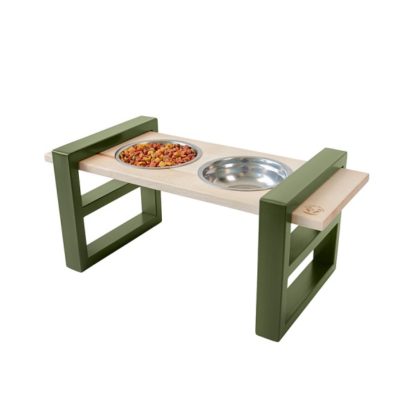 Миска подвійна 10 центів для Джека №1 M/L 2х600 мл хакі