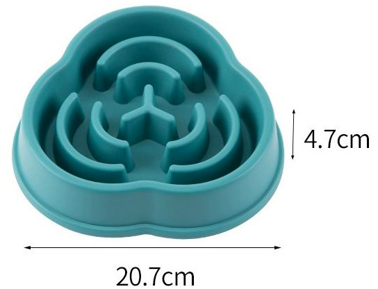 Миска WahoPet лабіринт для собак пластикова зелена (WA00008)