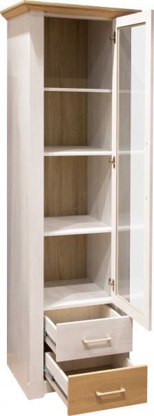 Вітрина VMV Holding Arsal 1W2S дуб кам’яний / сосна норвезька 