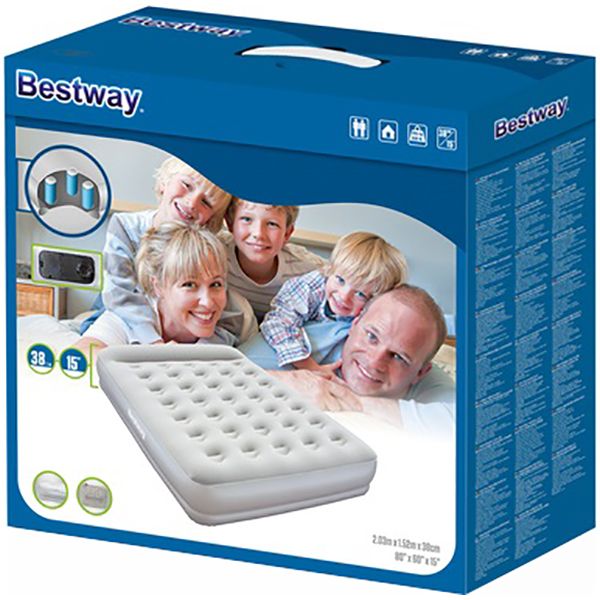 Матрас Bestway 67459 203х152 см серый