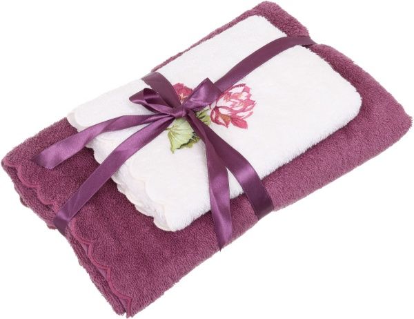 Набір рушників Sophie 2 шт. пурпуровий La Nuit 