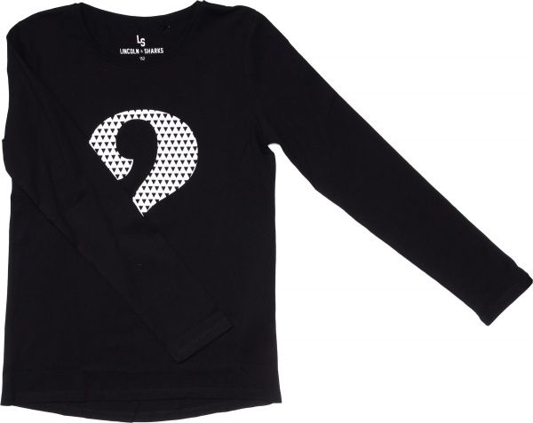 Футболка для девочек LINCOLN&SHARKS 4H3907 р.158 черный 