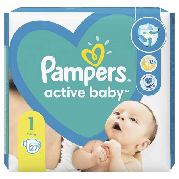 Підгузки Pampers New Baby 1 2-5 кг 27 шт.