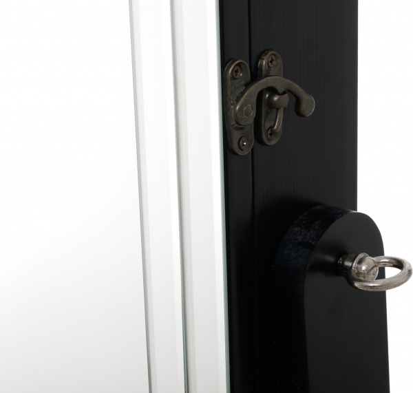 Підлогове дзеркало із секцією для зберігання аксесуарів A3618 3600x12300 мм чорний 