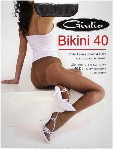 Колготки Giulia Бикини 40 den капуччино р. 4 кремовый 