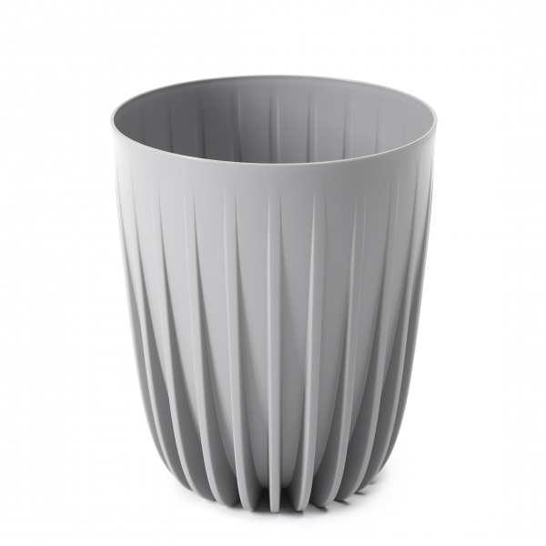 Кашпо пластикове Ламела Міра 190 круглий 2,4 л крем (MIRA 190) 