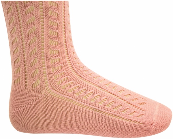 Напівпанчохи для дівчаток Conte-Kids MISS 027 р.18 світло-рожевий 