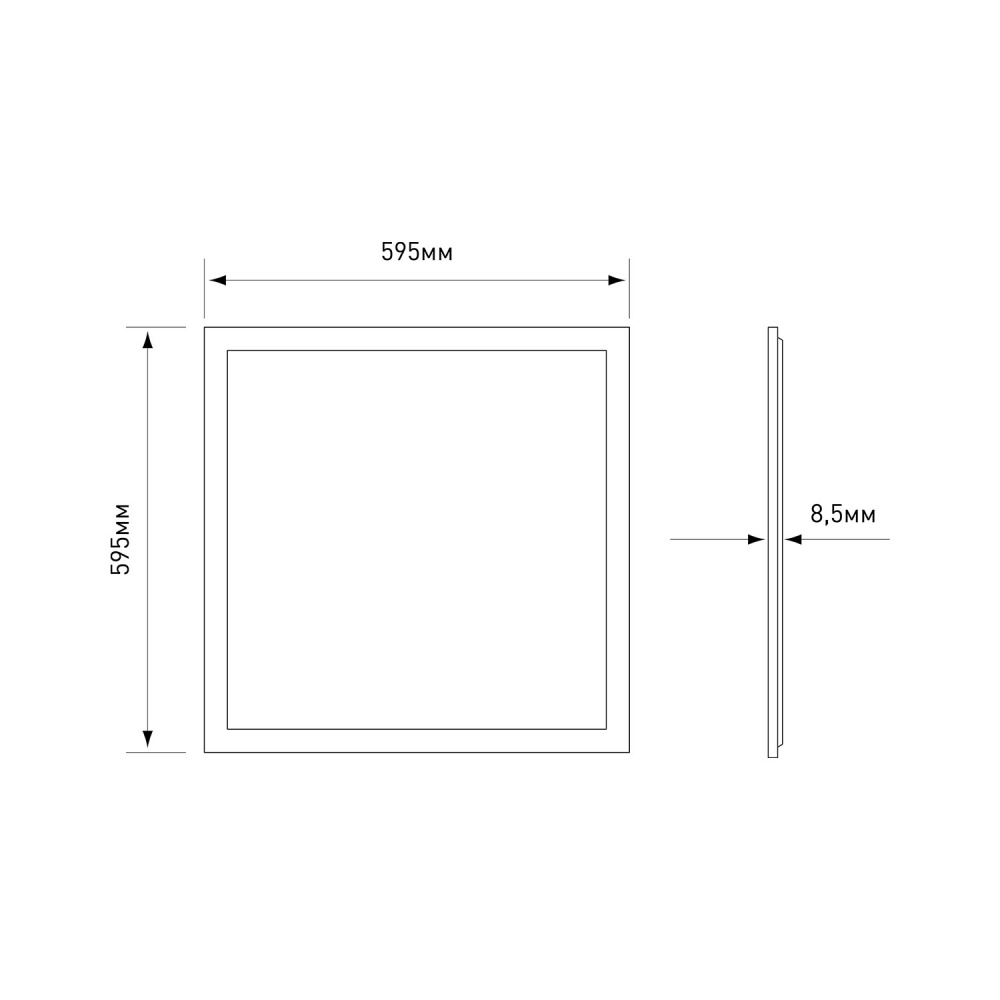 Светодиодная панель Maxus 36 Вт 5000 IP20 MAPN-36W850-66-2