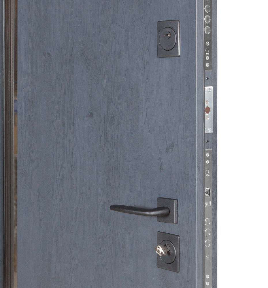 Дверь входная Булат Термо Хаус 705 темный антрацит / белый атласный 2050x950 мм левая