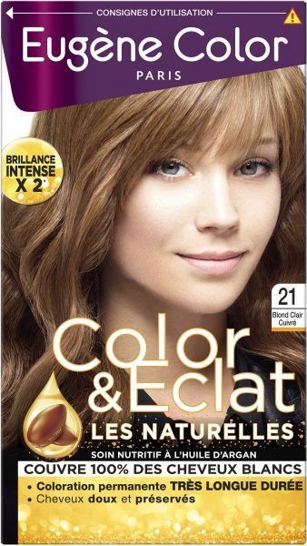 Крем-фарба для волосся Eugene Color Naturelles № 21 світлий блондин мідний 115 мл