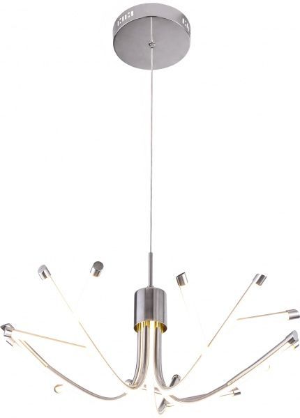 Люстра світлодіодна Геотон GTN-612А/5Р 48169 72 Вт хром 