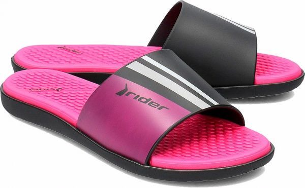 Шльопанці Rider 82611_22295 р. 39 чорний із рожевим