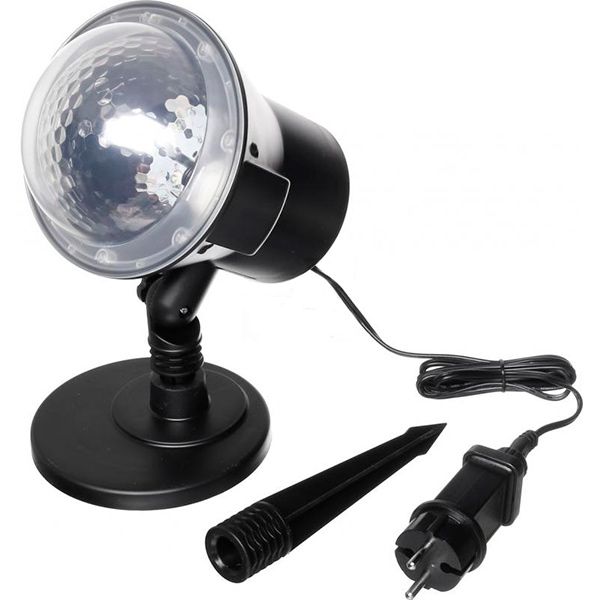 Гирлянда-проектор LED Снегопад 6 ламп 10м холодно-белая