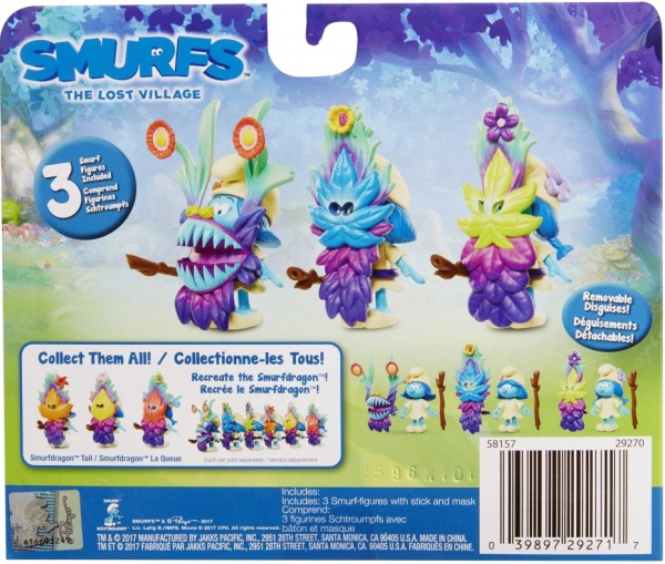 Набор фигурок Jakks Pacific Smurfs Lost Village Theme 3 фигурки 29271 (29270) 