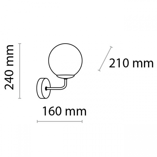 Бра TK Lighting Maxi 1x60 Вт E27 белый 3487 