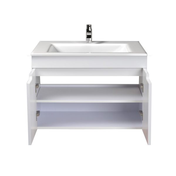 Тумба підвісна Мойдодир Смарт 80-А з умивальником Амальфі 80