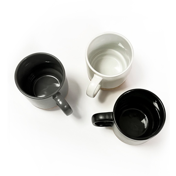 Чашка керамическая с подставкой 320 мл KP-14 WHITE