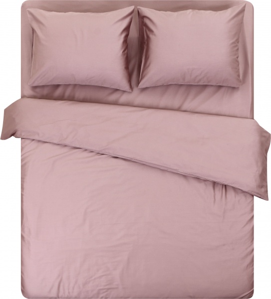 Комплект постільної білизни євро сатин фіолетовий 