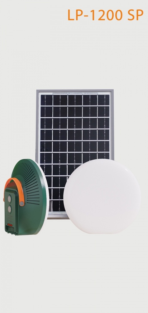 Лампа акумуляторна Astor POWER-BANK із сонячною батареєю 1000 Lm green LP1000SP