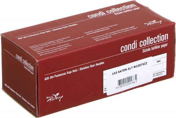 Ручка на розетке condi collection 103 сатин