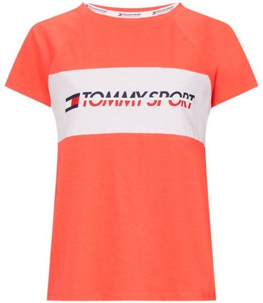 Футболка Tommy Hilfiger BLOCKED TEE LOGO S10S100331603 S кораловий