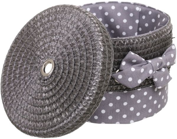 Кошик плетений з текстилем Tony Bridge Basket 24x22x18 см DSA16-6CD-5 