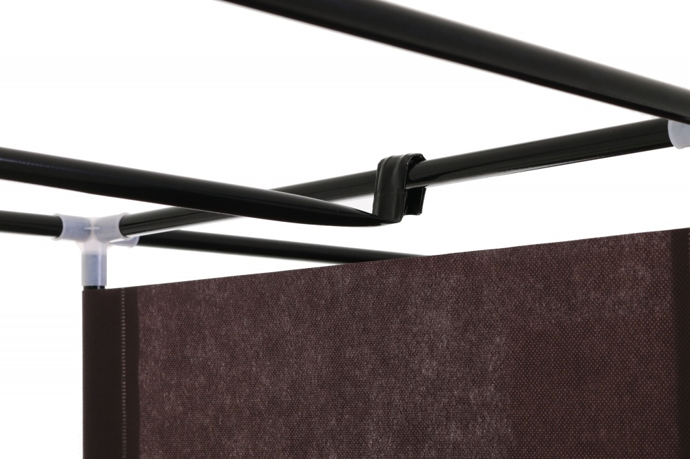 Тканевый шкаф LUNA HOME BROWNY с карманами 1720х1280х450 мм коричневый