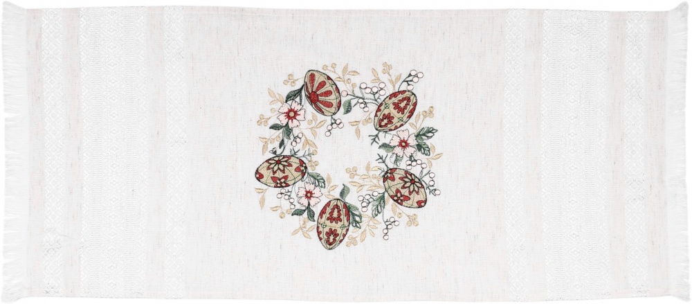 Рушник великодній 761-25/00 32x72 см Едельвіка бежевий