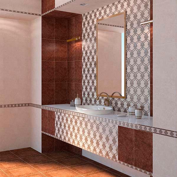 Плитка Golden Tile Арізона Б37830 коричневий 400x400 мм