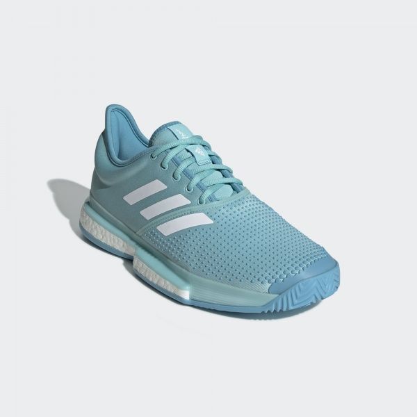 Кроссовки Adidas SoleCourt Boost M x Parley CG6339 р.8,5 бирюзовый