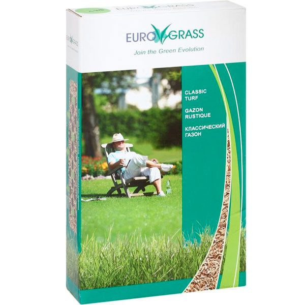 Семена Euro Grass газонная трава Classic коробка 1 кг