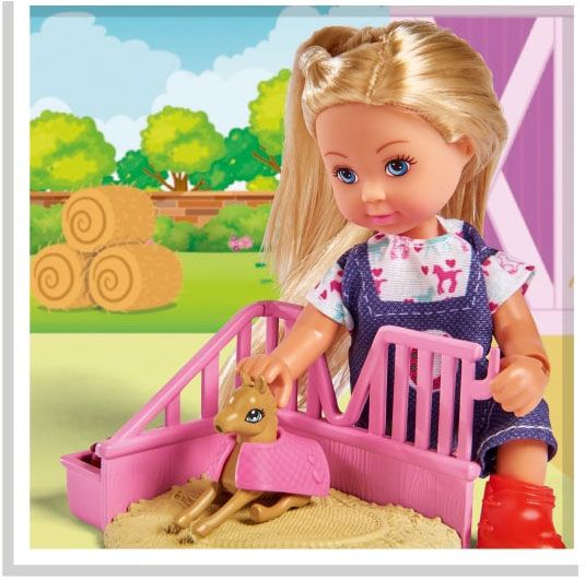 Кукла Simba Доктор Эви Лошадка с новорожденным жеребенком