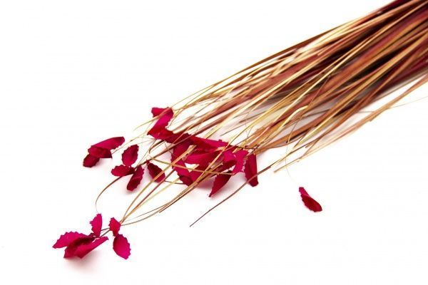 Рослина штучна з 3-ма гілочками, 90 см, червона