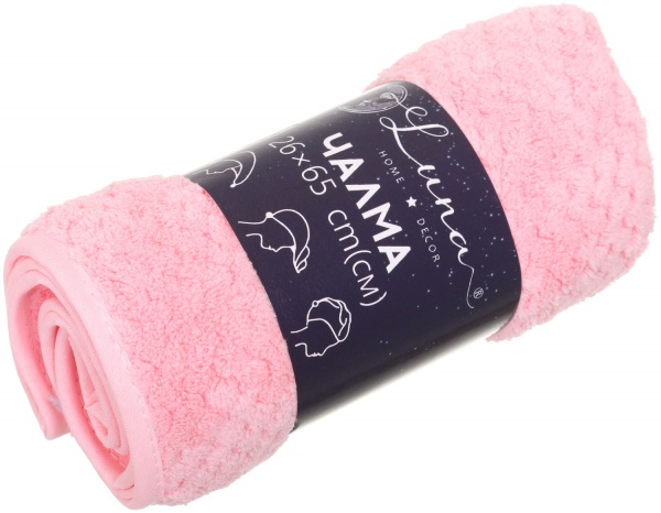 Чалма Solid 25x65 см рожевий Luna 