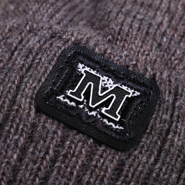 Шапочка детская для мальчика Kraft+ р.50-52 коричневый меланж 1624 