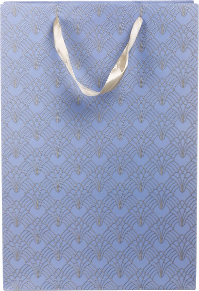 Пакет подарунковий SuperL пл D-1141 лавандовий візерунок з лаком глітер