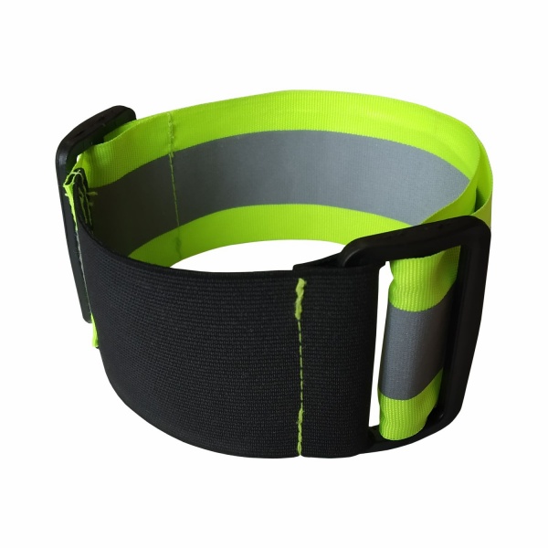 Нарукавники Trident 2шт пов'язка світловідбивна для рук та ніг р. one size 00127 лимонний