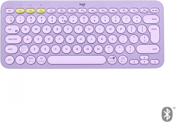 Клавиатура Logitech K380 Multi-Device Bluetooth Keyboard US (L920-011166) lavender lemonade 