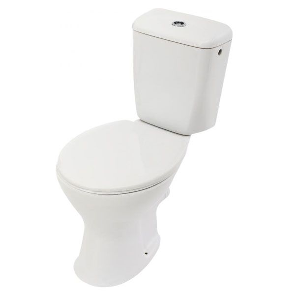 Унитаз-компакт Днепрокерамика Лидо с сиденьем, выход горизонтальный