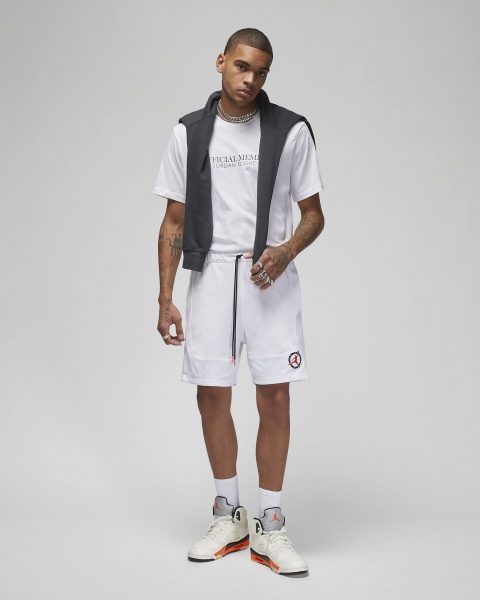 Футболка Nike M J FLT MVP SIG SS CREW DX9563-101 р.L білий