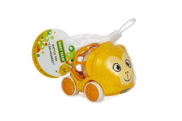 Игрушка-погремушка Baby Team Машинка-обезьянка 8412