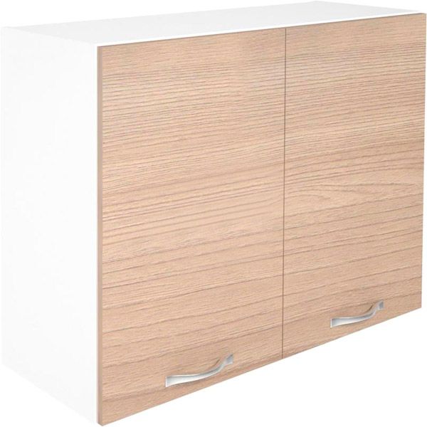 Шкаф верхний МС Варшава В 80/60/30 ясень шимо светлый Грейд